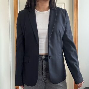 J. Crew Navy Pinstripe Blazer